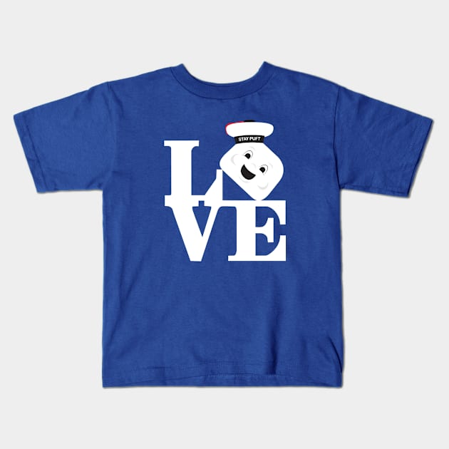 Love Puft Kids T-Shirt by ZombieMedia